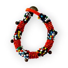 This colorful, beaded bracelet can be worn on its own or layered with some of your other favorite pieces. Vibrant comes to mind as it adds a pop of color to any outfit with its tribal inspired patterns. Some accessory options: tasseled Thai tribal necklace, geometrically inspired wood bead necklace, simple double pearl necklace, or the double strand necklace with geometric details Details: Beaded bracelet with a push button clasp. Clasp is either a small bell or charm. Size: length of beaded por Double Strand Necklace, Wood Bead Necklace, Necklace Simple, Small Charms, Brass Accents, Pale Green, Strand Necklace, Push Button, Bead Necklace