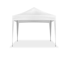 a white tent on a white background