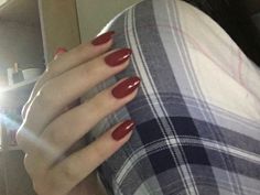 Red Nails Aesthetic, Trendy Manicure, Manicure Nail Art, Red Nail Polish, Short Nail, Short Nail Designs, Manicure Y Pedicure, Dream Nails