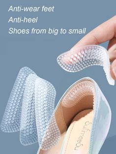 Item Type: Shoe CushionMaterial: SiliconePackage content: 1 pair(2 pcs) Kasut Tumit Tinggi, Heel Care, Transparent Heels, Prevent Blisters, Heel Protector, Foot Health, Comfortable Heels