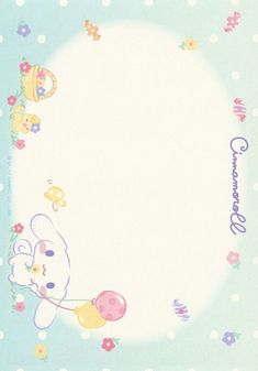 a blue and white background with an image of a teddy bear holding a balloon