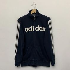 Adidas Track Top Size on tag : fits Small Armpit : 20" Length : 28" Sleeve : 28" Good condition : no holes/stains Weight : 480g Adidas Track Top, Adidas Track, Jacket Tops, Mens Jackets, Jackets & Coats, Bathing Beauties, Adidas, Mens Outfits, Music Clothes