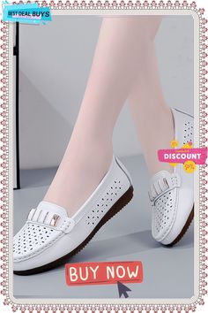 Metal Buckle Super Soft and Comfortable Loafers White Low-top Loafers With Textured Sole, White Sole Textured Slip-on Loafers, Elegant Slip-on Loafers With Buckle Closure, White Synthetic Flat-heel Loafers, Elegant Loafers With Rubber Sole, Medium Width, Comfortable Loafers, Loafer Shoes Women, Leather Flats, Metal Buckles