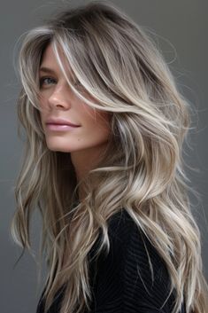 44  Dark Blonde Hair Color Ideas That Exude Sophistication Blending Gray Hair Blonde, Healthier Blonde Hair, Dark And Light Blonde Hair, Cool Pearl Blonde Hair, Dark Blonde With Highlights Balayage, Natural Blonde Balayage With Money Piece, Cool Brown Blonde Hair, Tone Blonde Hair Darker, Blonde Highlights For Graying Hair