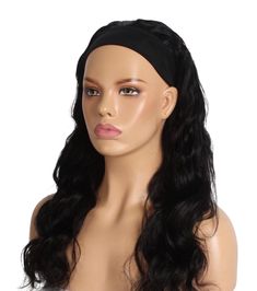 Beginner Friendly. Put on and Go. Lazy Girl Approved. No Glue No Lace. Can Be Curled and colored. This headband wig is easy to wear and great for a super realistic comfortable, sporty, youthful and fashionable look. Slip it on and get on your way. Wear it with a matching headband color. One wig can bring you so much usefulness, make buns, ponytail. This wig comes with 2 random Boho bands Product Description Hair Type: Headband Wig Natural 1B Size: Medium Density: 150% Circumference: 22.5inch Sty Body Wave Headband Wig, Headband Wig, Lazy Girl, Headband Wigs, Matching Headband, Body Wave, 100 Human Hair, Buns, Density