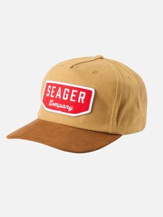 Seager Wilson Snapback Khaki Brown Hat ballcap mens accessories mens clothing store neutrals Kempt Athens Georgia menswear Hey Good Lookin, Snapback Hat, Snapback Hats, Crown, Wonder, Hats, Canvas