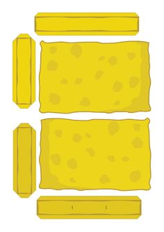 an image of cheese cut out into squares and rectangles to make it look like they're ready for the oven