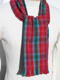 Beautiful British Columbia Tartan Scarf. Great gentleman's gift or wonderful accessory to give as a woman's birthday gift. The bright colors of the BC tartan scarf are sure to be eye catching.Be practical and wear this to keep out the brisk breeze or use it to dress up your outfit and show your provincial pride. This 11 x 56 poly viscose tartan scarf is washable.This listing is for the scarf ONLY. The flat cap may be purchased separately or as a set. To be sure of the color or match for your occ Classic Multicolor Scarves For Gifts, Classic Red Scarf Gift, Casual Red Scarf As Gift, Air Force Families, Tartan Bow Tie, Tartan Scarf, Tartan Fabric, Flat Cap, Birthday Woman