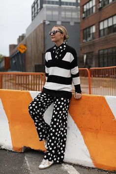 Dots Outfit, Striped Turtleneck, Spring Fashion Trends