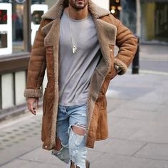 Coats Men, Mens Jackets Casual, Coat Pocket, Long Sleeve Jacket, Pocket Jacket, Turndown Collar, Men Vintage, Sleeve Jacket, Casual Coat