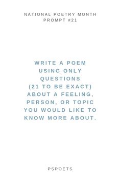 the poem written in blue ink on a white background with text that reads, write a poem