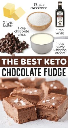 the best keto chocolate fudge recipe with ingredients to make it easy and delicious