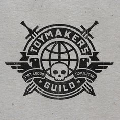 the logo for yom maker is shown on a piece of paper with scissors and a globe