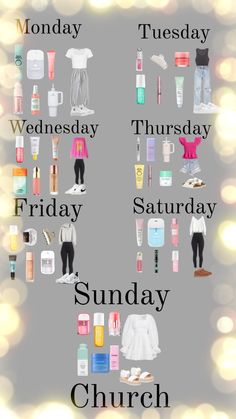 Days Of The Week Outfits, Cute Easy Outfits For School, Week Outfits, Simple Outfits For School