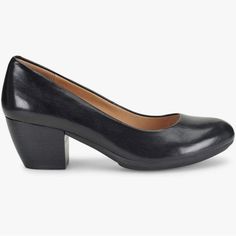 Comfortiva Amira Womens Shoes Size 8 Medium Width. Memory Foam. Extremely Comfortable Black Patent Heels, Black Leather Pumps, Brown Leather Shoes, Leather Block Heels, Black Leather Heels, Patent Leather Heels, Leather Mary Janes, Dress Sandals, Block Heels Sandal