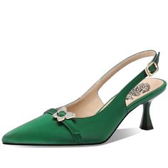 Shoes-Women-Sandals-Green-34-summer-GUOCALI Modern Sandals, Mid Heel Sandals, Monk Strap Shoes, Suit Shoes, Exclusive Shoes, Slingback Shoes, Buckle Shoes, Pointed Toe Shoes, Mens Shoes Boots