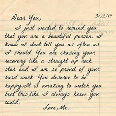 a handwritten letter from an unknown person to his mother, who is also missing her baby