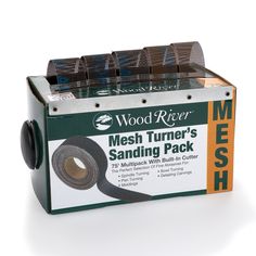 wood river mesh tubing pack for sanding and polishing, with two rolls on each side