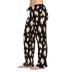 These super cute and super comfy Boho Halloween Pajama pants are the perfect PJ's for tricking treating on Halloween or for staying in and watching scary movies.  Their 100% polyester jersey knit fabric, along with the relaxed fit, makes for the ultimate comfort choice while kicking back. Meanwhile, the back elastic with the drawstring tie creates the perfect fit while the all-over-print adds a stylish dimension unique to your taste.  .: 100% polyester .: White seam thread .: Light fabric (6 oz/yd² (203 g/m .: Relaxed comfort fit .: Back elastic and black drawstring tie .: Sewn-in care label .: Assembled in the USA from globally sourced parts Casual Halloween Pajama Party Bottoms, Casual Bottoms For Halloween Pajama Party, Casual Bottoms For Pajama Party And Halloween, Black Halloween Loungewear Pants, Halloween Pjs Women, Halloween Pajama Pants, Halloween Pjs, Boho Halloween, Womens Pjs