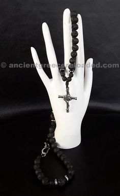 Handmade Adjustable Crucifix Jewelry, Spiritual Crucifix Jewelry With 8mm Beads, Energy Bracelets, Rosary Catholic, Rosary, Pure Silver, Cross Pendant, Pure Products, Things To Sell