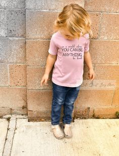 Raise awareness and support Anti- bullying with our custom designed apparel for Pink Shirt Day. . Each T-shirt is printed, hand pressed and made to order by us. To order in toddler and youth sizes please use this link: https://www.etsy.com/ca/listing/937650477/pink-shirt-day-infant-toddler-youth CARE INSTRUCTIONS * Do not wash for 24 hours. * Wash inside out in cold water. * Hang to dry then tumble dry on low to lift wrinkles. * DO NOT IRON ON PRINT. * DO NOT BLEACH. SHIPPING AND PROCESSING: *Please note - Colors on your screen may appear different from the final product. Shipping label is created with the address provided from Etsy. Please make sure you have the correct address before completing your order as we are not responsible for items shipped to an incorrect address and will not re Inspirational Pink Cotton T-shirt, Pink Cotton Inspirational T-shirt, Pink Shirt Day, Kids Tshirt, Boho Kids, You Can Be Anything, Shirt Mockup, Pink Shirt, Kids Tops