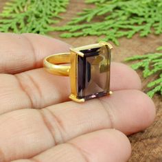 Rectangle Pink Amethyst Gemstone Gold Brass Ring- Everyday Ring- Statement Ring- Handmade Ring- Ethnic Jewelry- Stackable Ring for Women Description: Weight : 5.50 Gram Approx Metal : Brass Plating : Please select from drop-down. Gemstone : Pink Amethyst Hydro Stone Size : 18 x 14 MM Approx ❣❣ Handmade Item ❣❣ **Made to Order** » G E M S T O N E S D E T A I L S « **Gemstone structure may vary from the image as two gemstones do not have the same structure** If you want to see the picture of gemst Rectangular Amethyst Ring For Gift, Handmade Rectangular Rings, Gold Amethyst Ring With Rectangular Shape, Unique Rectangular Gemstone Ring, Unique Rectangular Rings With Natural Stones, Unique Rectangular Natural Stone Rings, Rectangular Crystal Gemstone Ring Gift, Rectangular Amethyst Ring, Ring Everyday