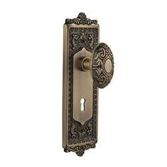 Nostalgic Warehouse Egg & Dart Plate With Keyhole Door Set With Victorian Knobs Victorian Door Knobs, Victorian Door, Crystal Door Knobs, Hall Closet, Door Sets, Antique Brass Hardware, Unlacquered Brass, Antique Pewter, Door Knob