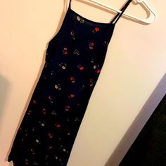 Dark Blue Hollister Dress With Floral Pattern. Adjustable Straps. Lace Up Back. Size Medium. Never Worn. Blue Floral Print Mini Sundress, Blue Midi Sundress For Date Night, Blue Midi Length Sundress For Date Night, Summer Blue Mini Dress, Blue Summer Sundress For Date Night, Blue Casual Sundress For Date Night, Blue Casual Dress For Date Night, Hollister Dress, Hollister Dresses