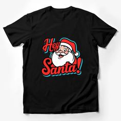 Winking Santa Cartoon T-Shirt, Hey Santa! Holiday Graphic Tee, Christmas Apparel, Festive Winter Clothing for All Male T-Shirt Custom graphic T-Shirt.Customize your color Santa Cartoon, Cat Christmas Sweater, Santa Tee, Elf T Shirt, Holiday Graphic Tees, Christmas Apparel, Graphic Print Shirt, Cartoon T Shirt, Santa Shirts