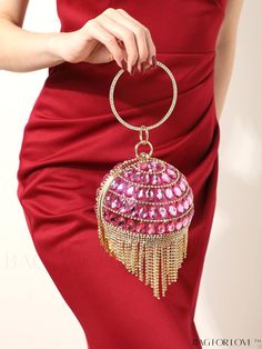 BagForLove - Rhinestone Fringe Evening Bag with Chain Strap - Ideal Bridal Purse for Weddings, Proms, and Parties Product Description Color Hot Pink Bag Size Mini Pattern Type Plain Type Box Bag Material Plastic Size Chart INCH CM Bag Height Bag Length Bag Width Handle Height Strap Length 4.7 inch 4.7 inch 4.7 inch 3.1 inch 47.2 inch Bag Height Bag Length Bag Width Handle Height Strap Length 12 cm 12 cm 12 cm 8 cm 120 cm Details Pictures Similar Products h2 { text-align: center; } /* æ¢è¡ */ li{ white-space: normal; word-break: break-all; word-wrap: break-word; } .red-box { width: 100%; display: flex; flex-direction: row; flex-wrap: wrap; justify-content: center; } .red-box > div { width: 190px; height: 250px; margin: 10px; } .red-box > div > a > img { width: 190px; height: 250px; } .siz Pink Wedding Clutch With Rhinestones, Hot Pink Bag, Bridal Purse, Rhinestone Fringe, Bag With Chain, Party Purse, Ideal Wedding, Word Wrap, Prom Party