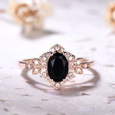 This is an Black Onyx engagement ring rose gold. The stones are Black Onyx and VVS man made cz diamond. The center Black Onyx is about 5x7mm Oval Cut. This ring can also be made in genuine solid 10k, 14k, 18k gold or Platinum, and all the rings in my shop can be customized too! If you want to know more details about the ring, just contact with me anytime! If you want to customize the ring, just contact with me anytime! If you want to make a custom jewelry, just contact with me anytime! PROCESS TIME AND SHIPPING It usually takes about 3-4 weeks to finish the ring and 4-6 days to deliver to you if you are in US. (Free Shipping within US!) We will offer you the tracking number once your ring is shipped. WARRANTY 30 days money back guarantee! If you have any questions, please feel free to cont Oval Diamond Engagement Rings, Victorian Wedding Ring, Gothic Engagement Ring, Black Onyx Engagement Ring, Onyx Engagement Ring, Black Stone Ring, Engagement Ring Rose Gold, Oval Diamond Engagement Ring, Zierlicher Ring