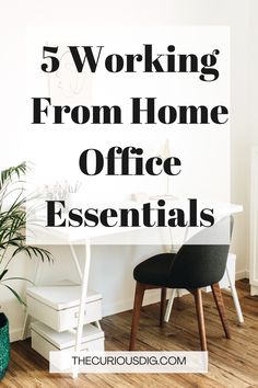 Working From Home Office Essentials Working From Home Office, House Share, Minimalist Essentials, Home Office Essentials, Work Tips, Table Bedroom, Job Career, Office Essentials