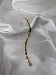 Luxury Gold Plated Herringbone Chain Bracelet, Stainless Steel, Gold Chain Bracelet. Timeless, water resistant, minimalist. Luxurious jewelry to be worn and enjoyed every day. Luxurious Jewelry, Gold Chain Bracelet, Herringbone Chain, Gold Bracelet Chain, Stainless Steel Chain, Chain Link Bracelet, Bracelet Gift, Chain Styles, Luxury Jewelry