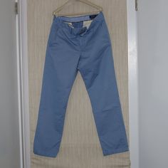 Polo Ralph Lauren Straight Fit Stretch Twill Chino Pants In Blue Size:33/32 Waist 17,5" Rise 10,5" Inseam 31" Leg Opening 8" Nwot Mid-rise Denim Blue Pants With Welt Pockets, Mid-rise Blue Pants With Belt Loops, Blue Mid-rise Pants With Belt Loops, Denim Blue Straight Fit Cotton Bottoms, Straight Fit Denim Blue Cotton Bottoms, Business Casual Denim Blue Straight Leg Bottoms, Casual Denim Blue Bottoms With Welt Pockets, Casual Blue Tapered Leg Work Pants, Business Casual Denim Blue Pants With Pockets