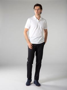 These Aurélien Egyptian Cotton Polo Shirt White for Men XXL symbolize Mediterranean style and ultimate comfort. A combination of traditional details and a contemporary twist. This model is made in  . The  Polo Shirts are made entirely by hand in Italy. For exclusive, luxurious and handmade Italian Polo Shirts you've come to the right place at Aurélien! Modern Short Sleeve Polo Shirt For Formal Occasions, Modern Fitted Polo Shirt For Business Casual, Modern Short Sleeve Formal Polo Shirt, Formal Short Sleeve Cotton Polo Shirt, Formal Fitted Cotton Polo Shirt, Fitted Short Sleeve Polo Shirt For Business, Fitted Cotton Polo Shirt For Business, White Fitted Formal Polo Shirt, Formal Fitted White Polo Shirt