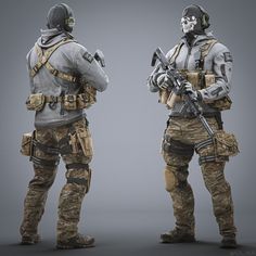 Tactical Wear Soldiers, Special Forces Outfit, Modern Warfare Ghost, Call Of Duty Characters, Breakpoint Outfit, Cod Ghost, Ghost Recon Breakpoint, Men Drawing, Ghost Cod