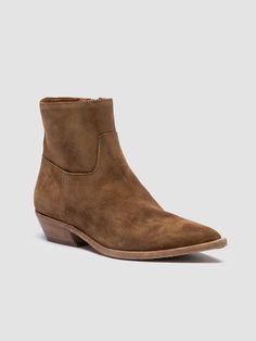 Womens Brown Suede Zipped Boots: NOELIE DD 102 Ankle Boots Dress, Oxford Boots, Mule Sneakers, Loafer Sneakers, Loafer Mules, Shoes And Accessories, Suede Shoes, Brown Suede, Dress With Boots