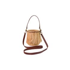 Frayed Mini Bucket 100% Toquilla Straw and Cow Leather Handle. This material is known for its quality and beauty. Each bag is entirely hand made, since the straw dye to the weaving of the bag. Indulge in luxury with our Frayed Mini Bucket. Handmade with exquisite toquilla straw, this bucket bag is perfect for carrying all your essentials while showcasing your sophisticated style. Elevate your wardrobe with this exclusive piece. -Measures approximately Height: 15 Cm Width: 11 Cm Handle: 14 Cm - W Leather Bucket Bag With Bamboo Handle In Natural Color, Natural Leather Bucket Bag With Bamboo Handle, Brown Straw Bag With Bamboo Handle In Bucket Shape, Brown Bamboo Handle Straw Bucket Bag, Elegant Natural Bucket Bag With Bamboo Handle, Brown Woven Leather Bucket Straw Bag, Brown Woven Leather Straw Bag In Bucket Shape, Brown Leather Woven Bucket Straw Bag, Natural Leather Woven Bucket Bag