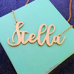 🌿 My Large Size Special Calligraphy Font in 18k Gold Plated Custom made for you in any single name or word! My favorite style in 18k Gold Plating Nameplate made just for you!   ------------Necklace Details-----------    🌿 1.2 mm upgraded nameplate thickness  🌿 One capital letter, or all  lower case letters! Please understand that your nameplate will be made the way you type it in the Personalization box. One capital letter only please....   🌿  If you would like a capital letter please add th Thistle Necklace, Good Morning Spiritual Quotes, Scottish Thistle, Calligraphy Styles, Star Chain, Silver Chain Style, Gold Gifts, Lower Case, Lovely Necklace