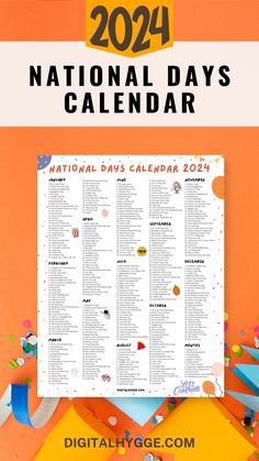 National Days Calendar 2024 Printable PDF Special Holidays Calendar, Fun National Holidays 2023, Celebration Days Calendar, Silly Holidays Calendar, October Holidays 2023, Funny Holidays To Celebrate, Today Is National What Day Calendar, Daily Holidays Calendar, October Social Media Calendar