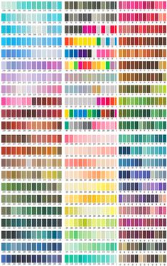 the color chart for different colors