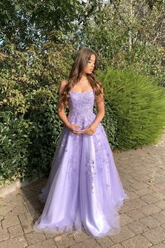 Email:mychicdress08@hotmail.com Catalogue:+Lilac+Lace+Prom+Dresses Venues:+Hall,Church,Beach+/+Destination,Garden+/+Outdoor Back+Details:+Zipper Season:+Spring,Summer,Winter,Fall Neckline:+Spaghetti+Straps Material:+Lace+ Silhouette:+A+Line Style:+Vintage,Chic Body+Shape:+Misses Sleev... Vestido Color Lila, Lilac Prom Dress, Purple Evening Dress, Purple Prom, A Line Prom Dress, Purple Prom Dress, Corset Dress Prom, Lace Formal Dress, Pretty Prom Dresses