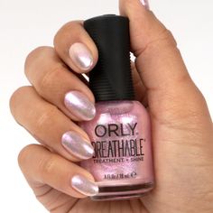 Shimmery Nail Polish, Orly Nail Polish, Orly Breathable, B5 Vitamin, Fun Lacquer, Basic Workout, Shoe Nails, Nice Nails, Nail Oil