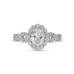 an oval cut diamond engagement ring