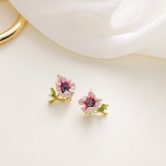 📣 All in stock products will quickly ship by USPS Priority Mail. Made to order products please allow 5-10 days to ship out.💕 Welcome to JulyAccessories. Every product here is done by myself. -Created and crafted by me with Painted enamel glaze flower and 925 silver stud. -Anti-allergic Lasting Color Retention. -High-quality, Non-damaging. If you love my shop, please favorite my shop or items. The new items will be uploaded every week! Special Reminding -Do not wash -Do not use bleach/whitener Sterling Silver Birth Flower Earrings, Sterling Silver Flower Earrings As A Gift For Her, Sterling Silver Flower Earrings For Mother's Day, Mother's Day Birth Flower Earrings, Pink Flower Earrings As Gift For Her, Pink Flower Enamel Earrings, Pink Flower-shaped Enamel Earrings, Pink Flower Earrings For Her, Blossom Flower Earrings As A Gift