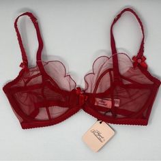 New With Tags. This Listing Is For A Bra Only. Available In The Listed Sizes. Please Know Your Sizing In Ap. Thrift Aesthetic, Hot Pink Bra, Red Lace Bra, Lingerie Inspiration, Bra Pattern, Black Lace Bra, Lingerie Outfits, Pretty Lingerie, Agent Provocateur