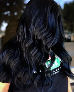 Jet Black Hair Color Ideas Pale Skin, Black Onyx Hair Color, Blackest Black Hair Color, Jet Black Blue Hair, Midnight Blue Black Hair, Midnight Blue Black Hair Color, Blueish Black Hair, Bluish Black Hair, Jet Blue Black Hair