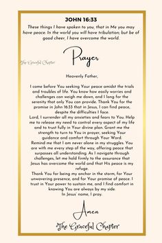 a prayer card with the words, john 13 3