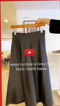 ✓✓✓How to wear a grey skirt, satin skirt outfit ideas, grey skirt outfit ideas, satin skirt, midi satin skirt, midi satin skirt outfit ideas, grey skirt w..! Grey Skirt Outfit Ideas, Grey Satin Skirt, Midi Satin Skirt Outfit, Grey Skirt Outfit, Outfit Inspo Old Money, Gray Skirt Outfit, Midi Satin Skirt, Outfit Ideaa