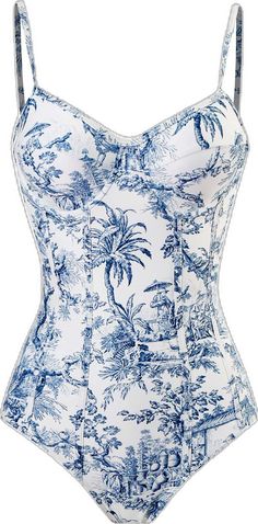 Royal Blue Bathing Suits, Blue Printed Swimwear For Beach, Bathing Suit, Blue Printed Summer Swimwear, Elegant Blue Printed Swimwear, Summer Floral Print Blue Swimwear, Blue Graphic Print Swimwear, Beach Pool, Love Island